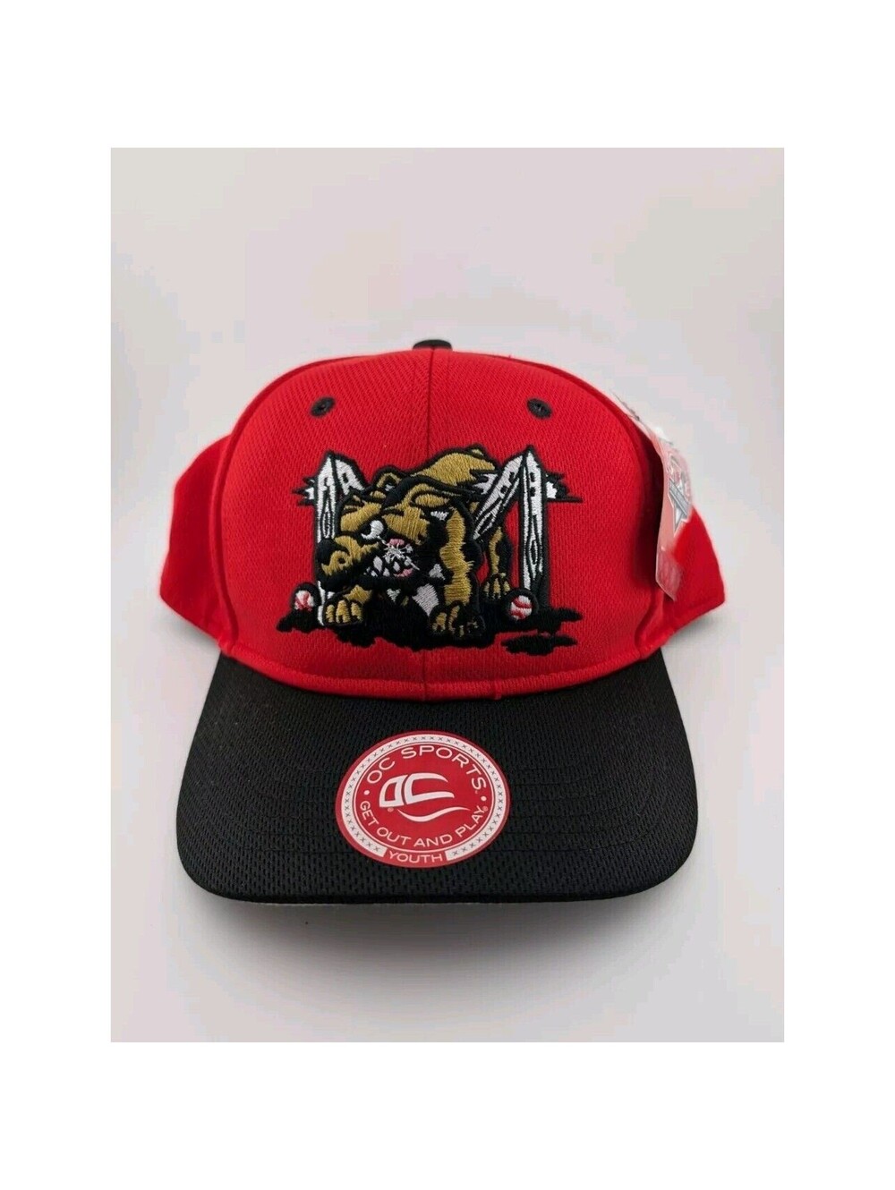 Batavia Muckdogs Hat MiLB Youth Red Baseball Cap New OC Sports Snapback